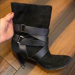 Mea shadow suede booties